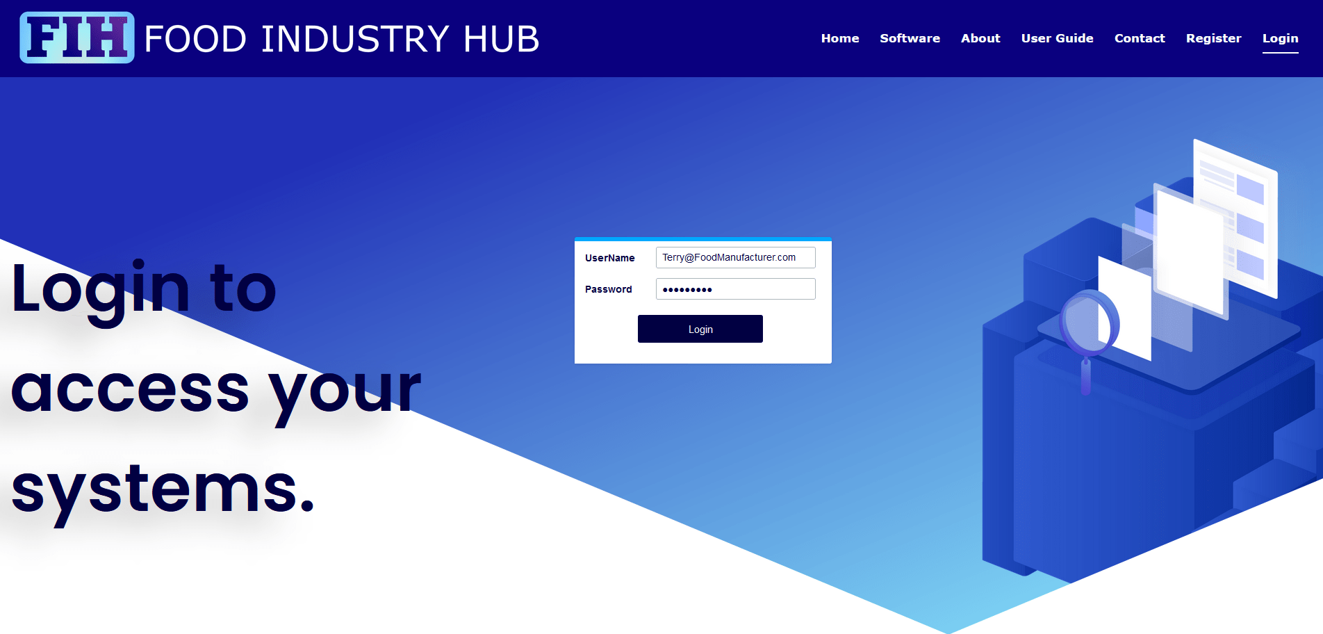Login to access your systems