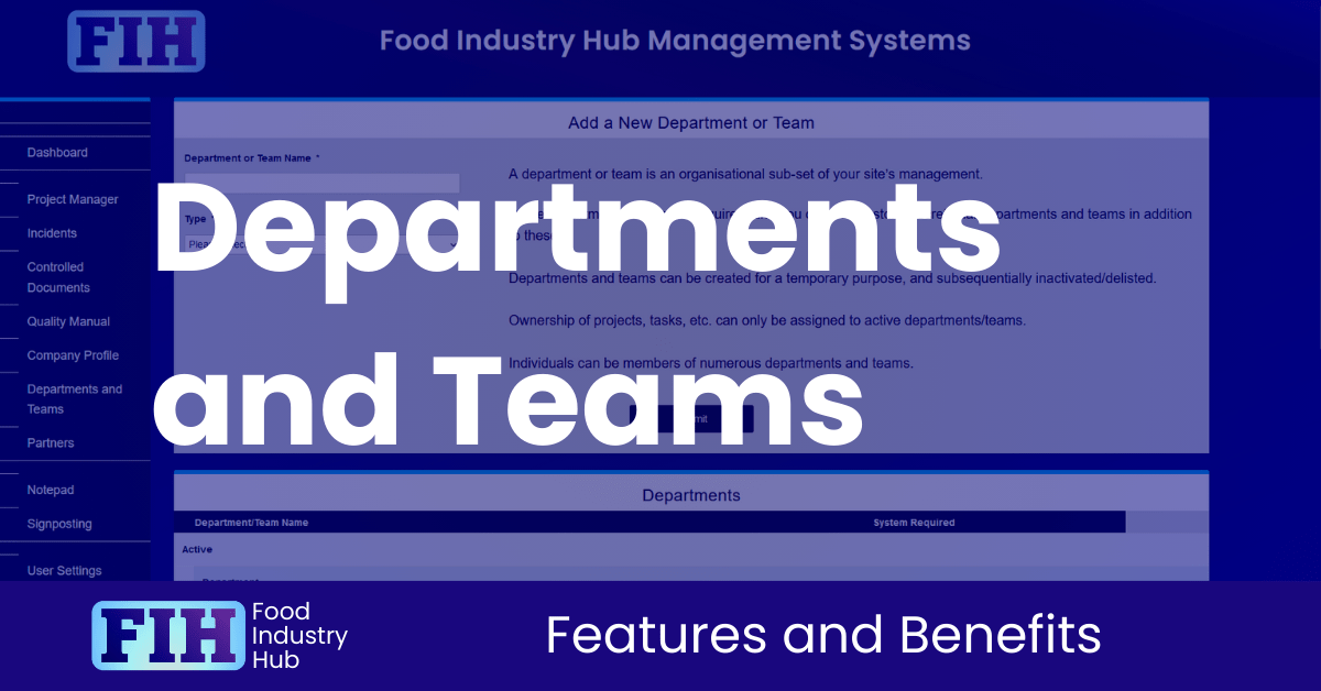 Departments and Teams