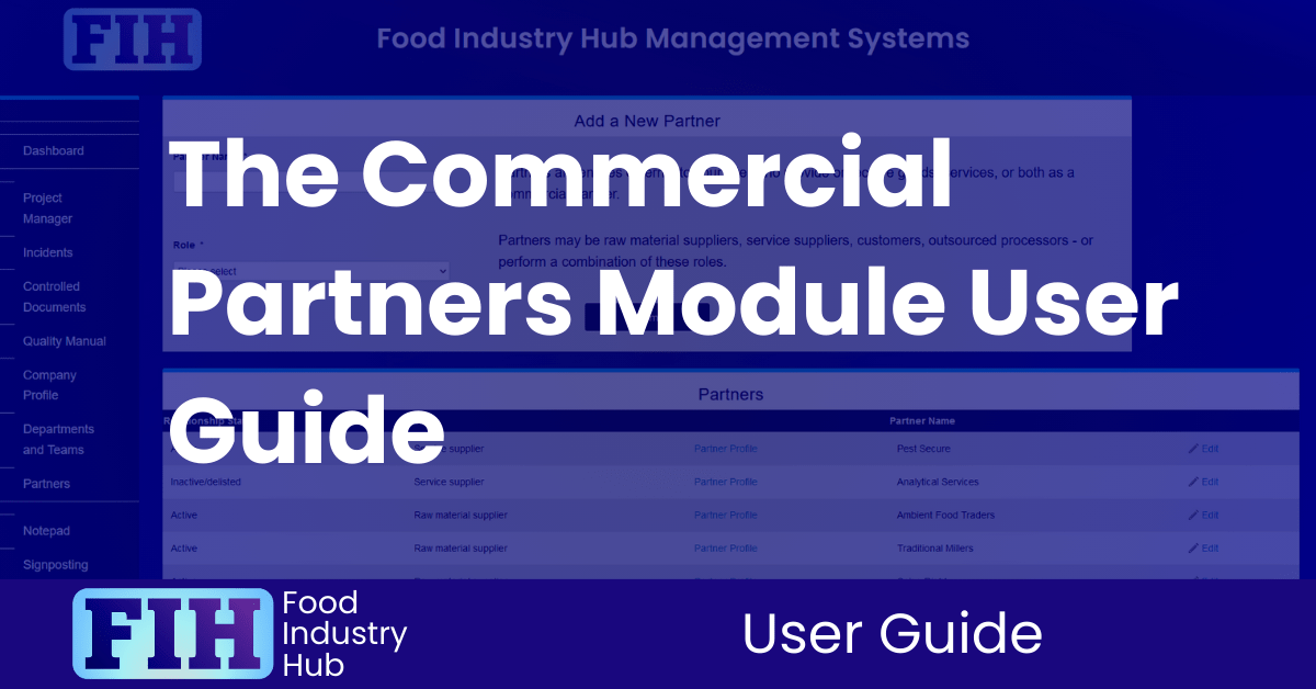 The Commercial Partners Module User Guide