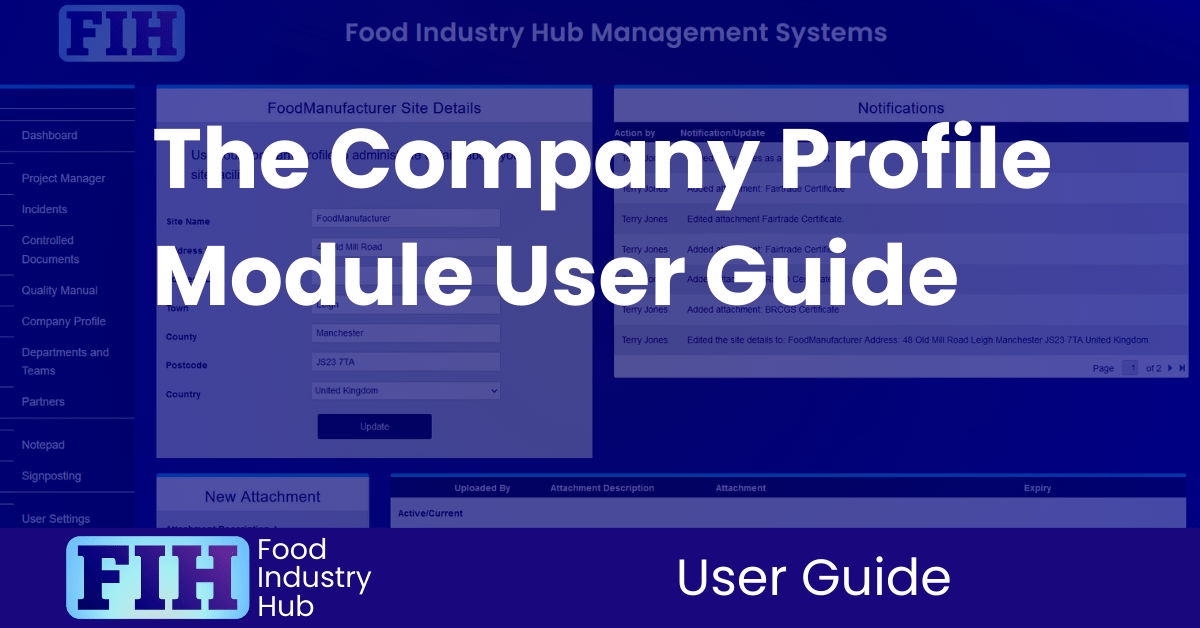 The Company Profile Module User Guide