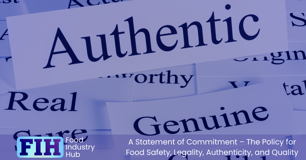 The food authenticity policy