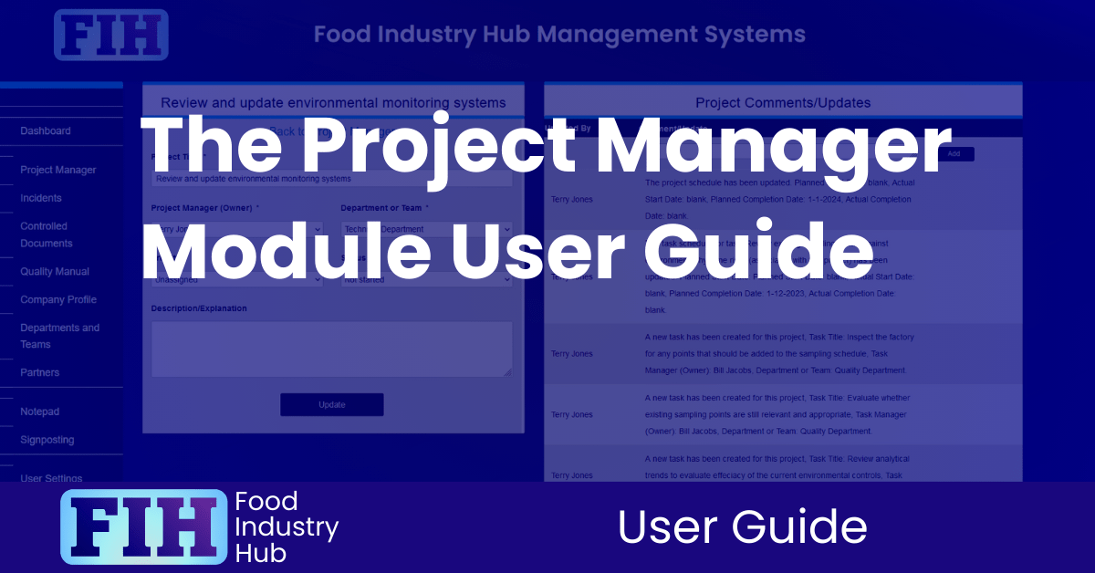 The Project Manager Module User Guide