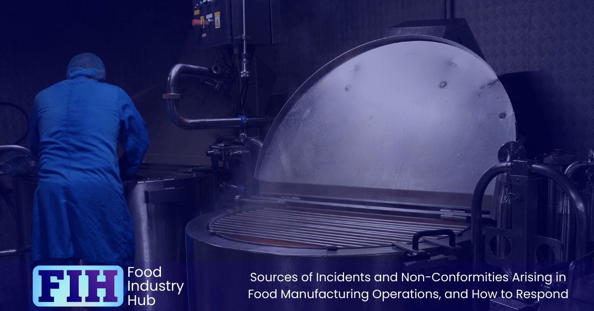Incidents and Non-Conformities Arising in Food Manufacturing Operations