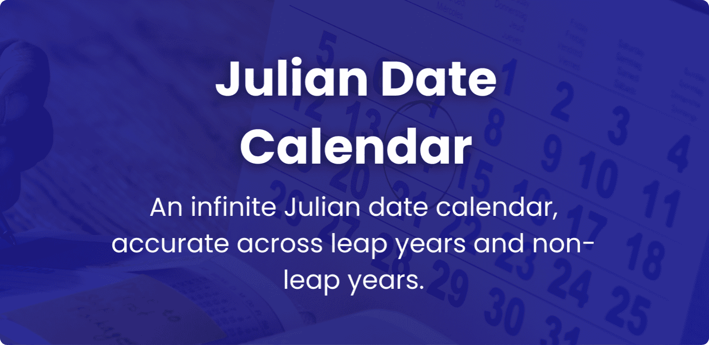 Food Industry Hub Julian Date Calendar