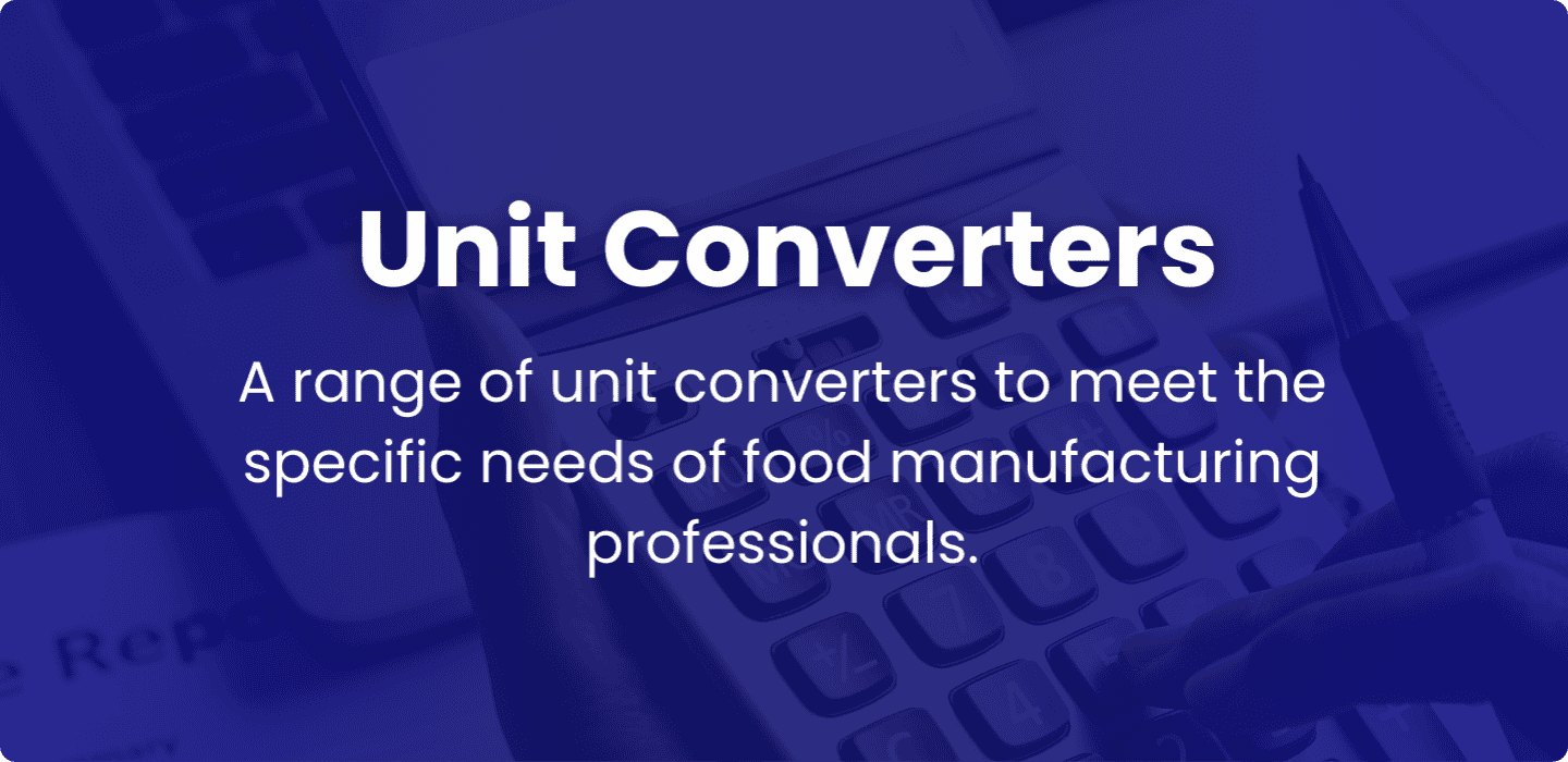 Food Industry Hub Unit Converters